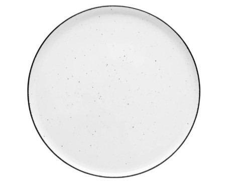 talerz, talerz płytki, talerze porcelanowe, biały talerz, talerz w kropki.jpg