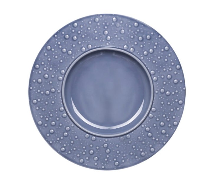 talerz porcelanowy, talerze porcelanowe, kieliszki do wina, porcelana, talerz w kropki, modna porcelana do domu, modna porcelana, szare talerze, szary talerz, sklep z porcelanę, talerze białe, białe talerze, lubiana.jpg